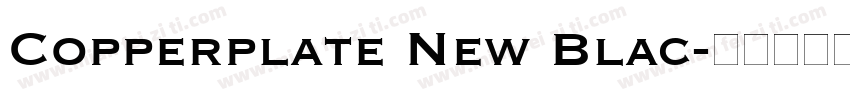 Copperplate New Blac字体转换